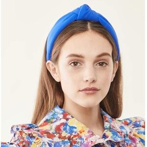 Lele Sadoughi Women's Neoprene Knotted Headband, Royal Blue, One Size